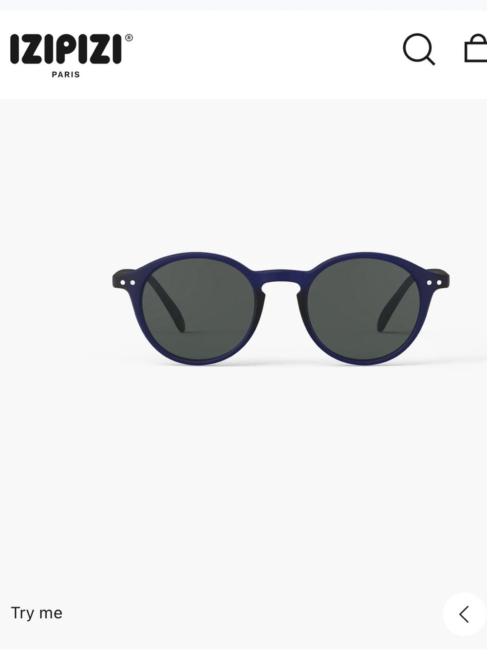 IZIPIZI Men’s Midnight Blue Round Sunglasses